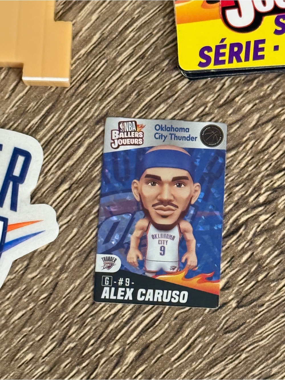 Alex Caruso Oklahoma City Thunder White Jersey NBA Ballers Series 2 - Picture 8 of 8